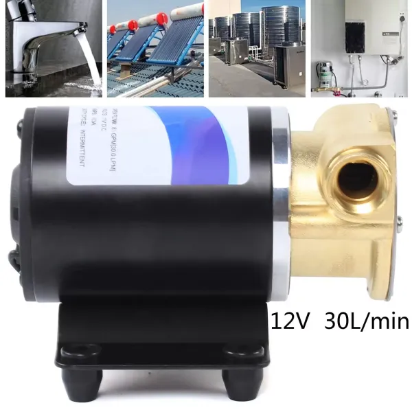 12 V membránové vodní čerpadlo Samonasávací tlakové čerpadlo 30 l/min Pro mytí palub a kotev pro obytné vozy Kuchyň Koupelna Marine 12 V membránové vodní čerpadlo Samonasávací tlakové čerpadlo 30 l/min Pro mytí palub a kotev pro obytné vozy Kuchyň Koupelna Marine
