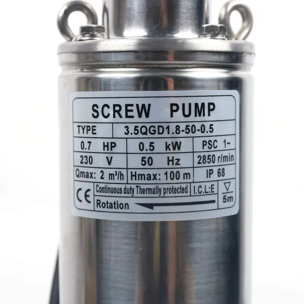 Ponorné čerpadlo pro zahradní fontánu 500 W - Nerezové ponorné čerpadlo
