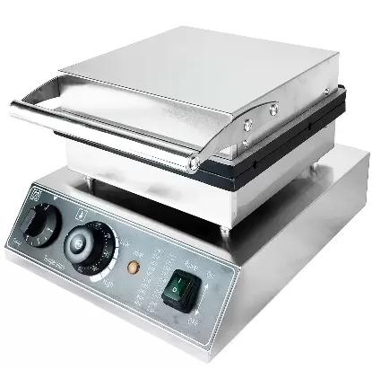 Komerční elektrický vaflovač, nepřilnavý s rukojetí na pšenici - 1,7 kW