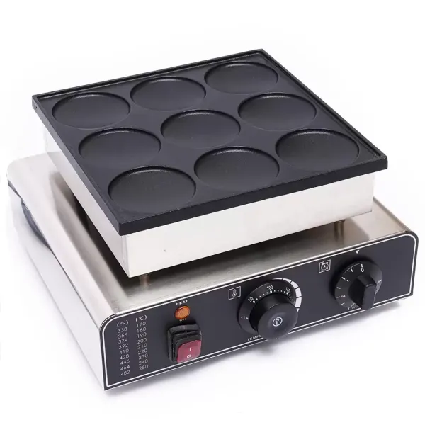 Elektrický krepovač Komerční krepovač pro 9 palačinek Dorayaki (3,03 x 3,03 x 0,39 palce)