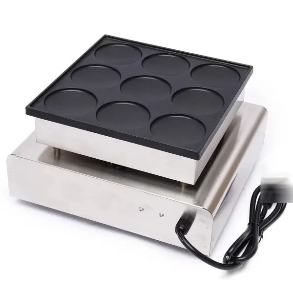 Elektrický krepovač Komerční krepovač pro 9 palačinek Dorayaki (3,03 x 3,03 x 0,39 palce)