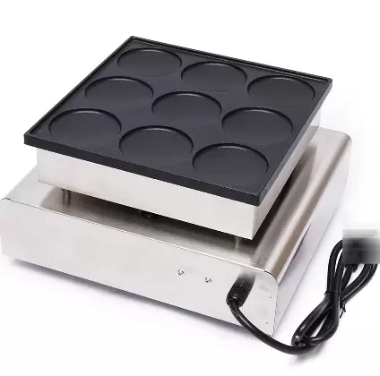 Elektrický krepovač Komerční krepovač pro 9 palačinek Dorayaki (3,03 x 3,03 x 0,39 palce)
