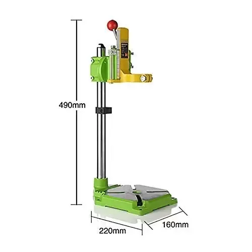 Stojan vrtačky - 490 mm - Stojan otočný o 90° - pro vrtačky s Euro krkem - pro přesné vrtání a frézování