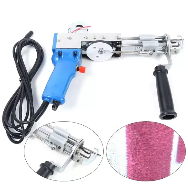 Tufting Gun Elektrický všívací stroj, zastřihovač koberců, všívací pistole, ruční stroj na stříhání a kulmování Tufting Gun Elektrický všívací stroj, zastřihovač koberců, všívací pistole, ruční stroj na stříhání a kulmování