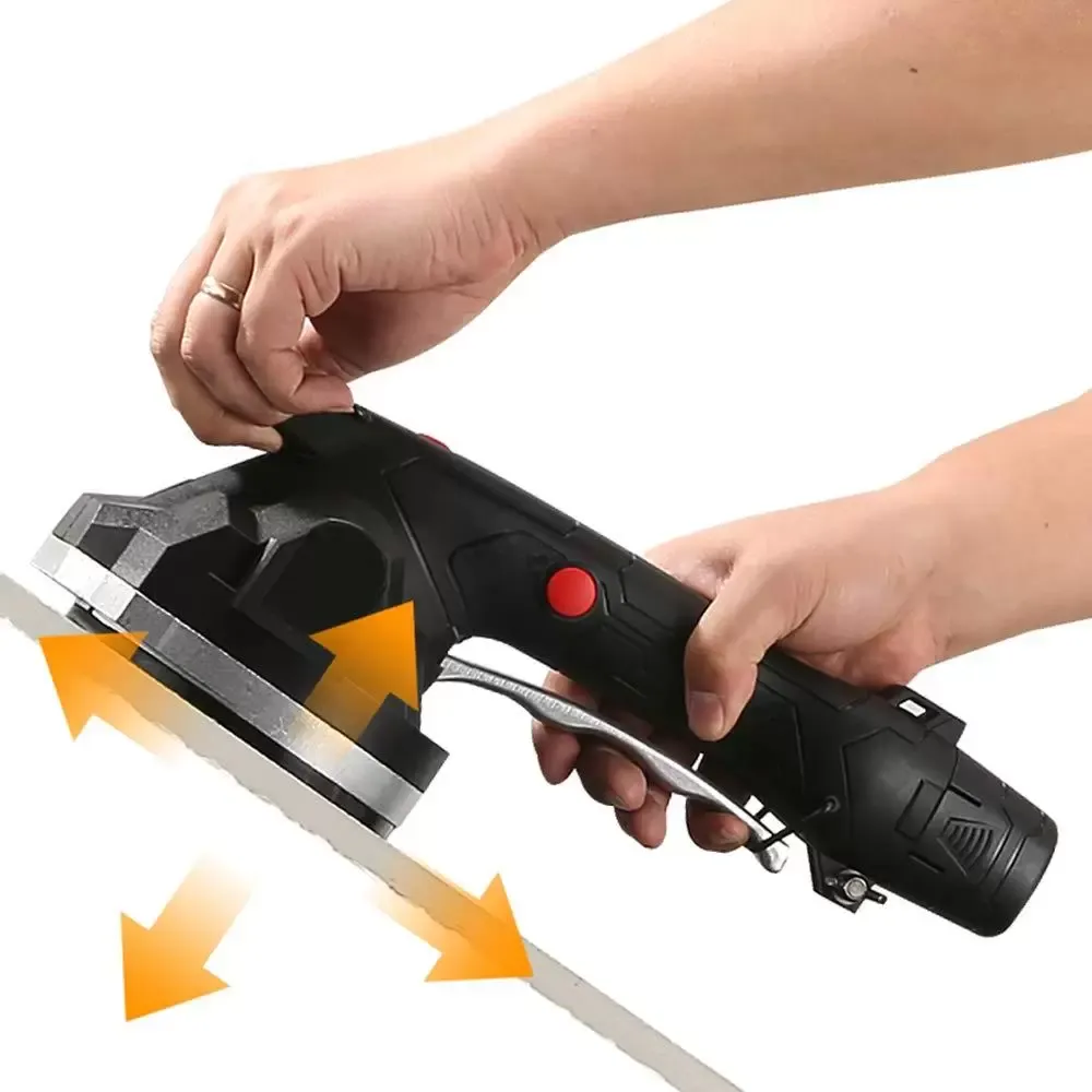 Přenosný elektrický stroj na pokládku dlaždic s baterií a nabíječkou