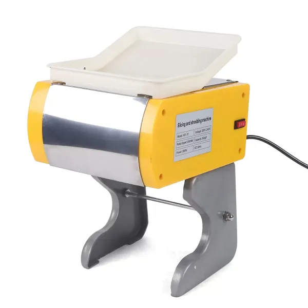 300 W univerzální kráječ - 50 kg/h elektrický kráječ - na zeleninu a plátky masa 300 W univerzální kráječ - 50 kg/h elektrický kráječ - na zeleninu a plátky masa
