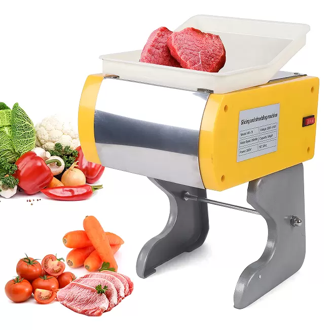 300 W univerzální kráječ - 50 kg/h elektrický kráječ - na zeleninu a plátky masa