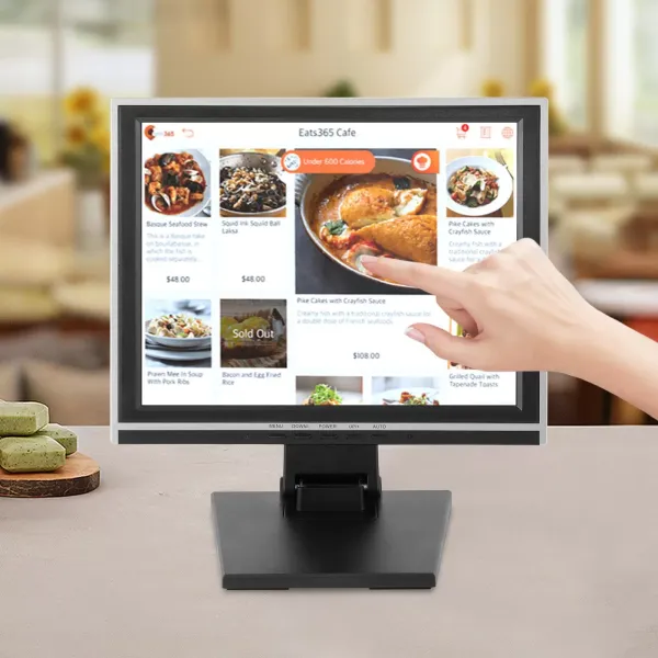 Dotyková obrazovka s podporou pokladního systému PC POS 15" 1024*768 LCD obrazovka Pokladna Restaurace Bar Kavárna Prodejna