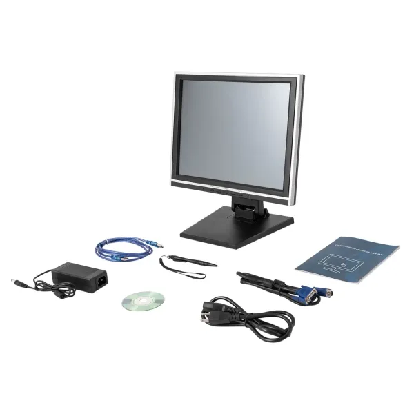 Dotyková obrazovka s podporou pokladního systému PC POS 15" 1024*768 LCD obrazovka Pokladna Restaurace Bar Kavárna Prodejna