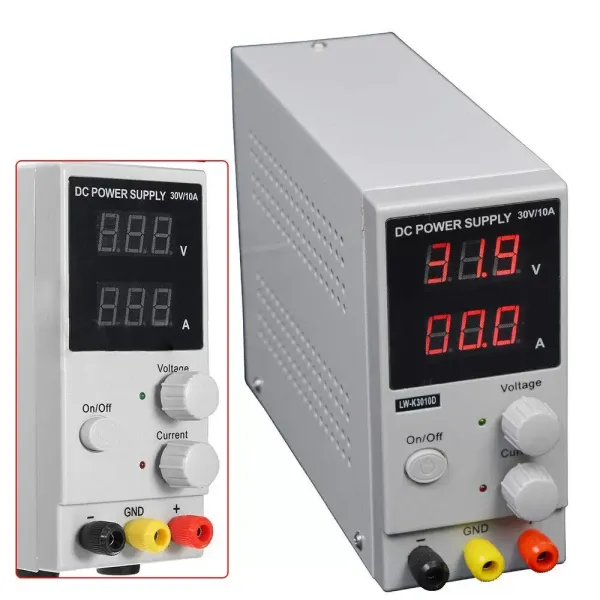 0-30V 0-10A DC nastavitelný napájecí zdroj s LED displejem 0-30V 0-10A Regulovaný DC napájecí zdroj Nastavitelný variabilní laboratorní napájecí zdroj 220V