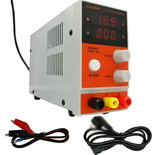 60V Laboratorní napájecí zdroj Nastavitelný digitální kabel s lineární evropskou zástrčkou Nastavitelný Regulovaný Spínací LED Displej DC Napájení Variabilní