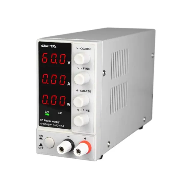 NPS605W DC napájecí zdroj Nastavitelný digitální 220V 0-60V 0-5A Laboratorní napájecí zdroj s regulací výkonu s LED displejem Spínané napájecí zdroje pro měřicí přístroj