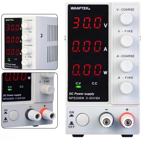 Nastavitelný laboratorní napájecí zdroj 0-30V, 0-6A, LCD displeje DC Laboratorní napájecí zdroj, stabilizovaný napájecí zdroj