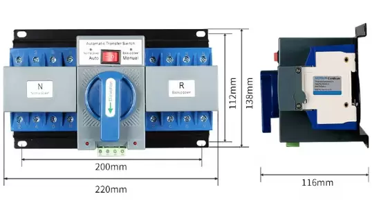 CNCEST-4P 63A automatický přepínač s duálním vypínačem napájení
