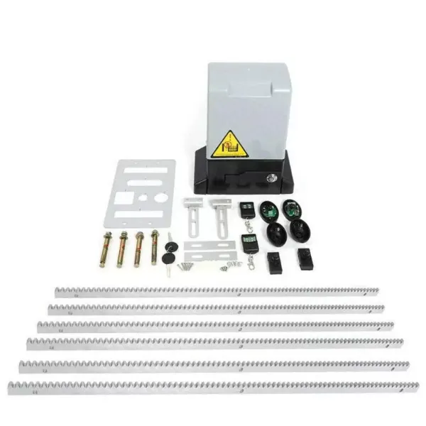 CNCEST 230V 750W 1800KG Motor posuvných dveří elektrická garážová vrata + 2 dálkové ovladače