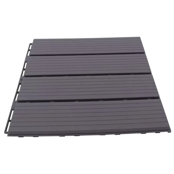 Sada 22 ks dlaždic zahradní, terasa, balkón, klikací, s drenáží, na zahradu, terasu, balkon, sada 11 ks na 1 m², 30 x 30 cm, šedý čtverec Sada 22 ks dlaždic zahradní, terasa, balkón, klikací, s drenáží, na zahradu, terasu, balkon, sada 11 ks na 1 m², 30 x 30 cm, šedý čtverec