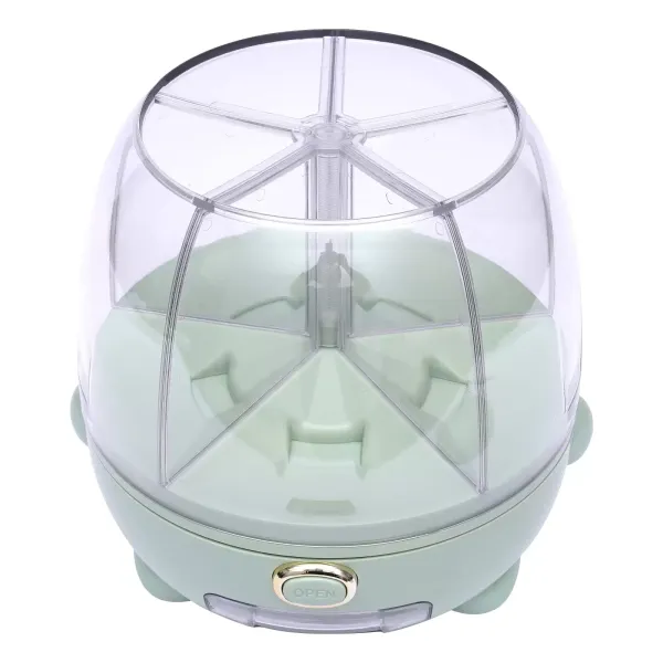 Zásobník na cereálie s 5 mřížkami pojezd s 5 mřížkami a otočnou základnou o 360°, velký zásobník na rýži a fazole