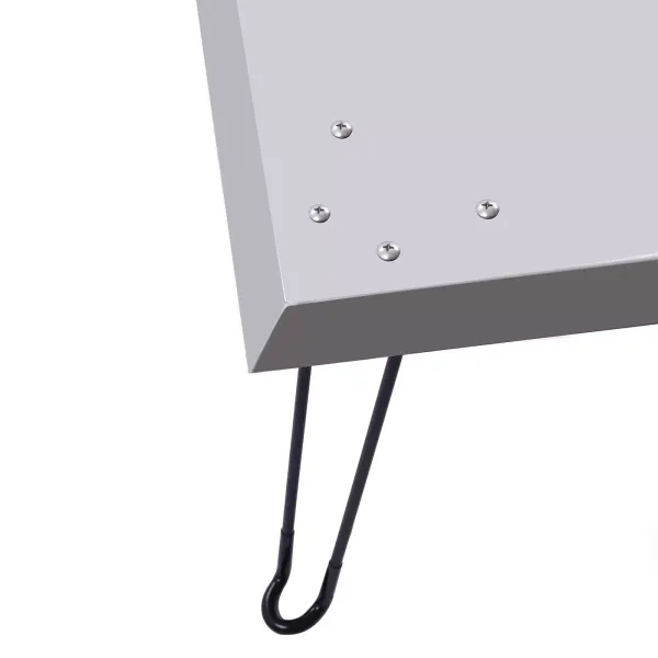 Kryt ohniště 30" x 30" x 13" z nerezové oceli 1,5 mm silné víko se skládacími nohami a rukojetí