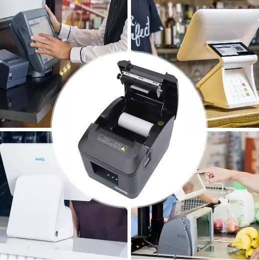 USB termální tiskárna účtenek 80mm POS termální tiskárna Pokladna Tiskárna cukrovinek Funkce řezání papíru ESC/POS Bluetooth Kontrolní tiskárna štítků