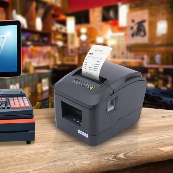 USB termální tiskárna účtenek 80mm POS termální tiskárna Pokladna Tiskárna cukrovinek Funkce řezání papíru ESC/POS Bluetooth tiskárna ovládacích štítků