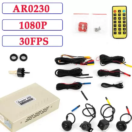 Digitální videorekordér CNCEST High Definition Surround 1080P s parkovacím vozem DVR 360