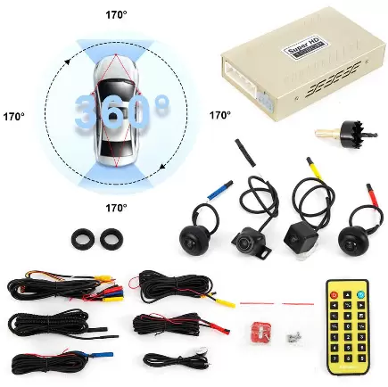 Digitální videorekordér CNCEST High Definition Surround 1080P s parkovacím vozem DVR 360
