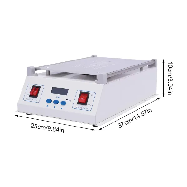 Zařízení na opravu LCD obrazovky 2 v 1 Vysavač 14" skleněná topná deska Platforma oddělovače dotykové obrazovky Zařízení na opravu LCD obrazovky 2 v 1 Vysavač 14" skleněná topná deska Platforma oddělovače dotykové obrazovky