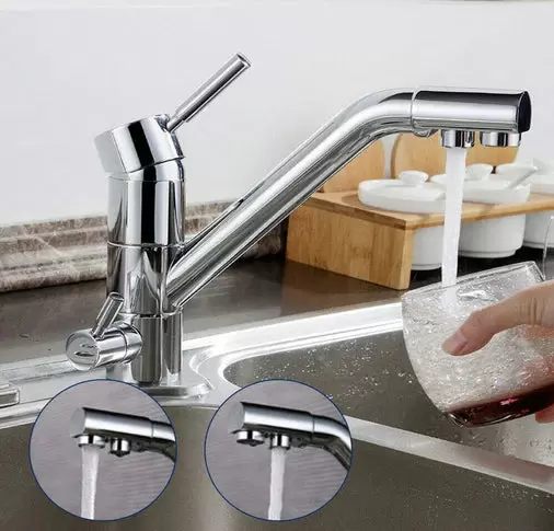 Vodní filtr pro vodovodní baterii Nový systém Osmóza 3v1 kohoutek Trojcestná baterie Kuchyň TOP/Nová kuchyňská baterie Trojcestná baterie