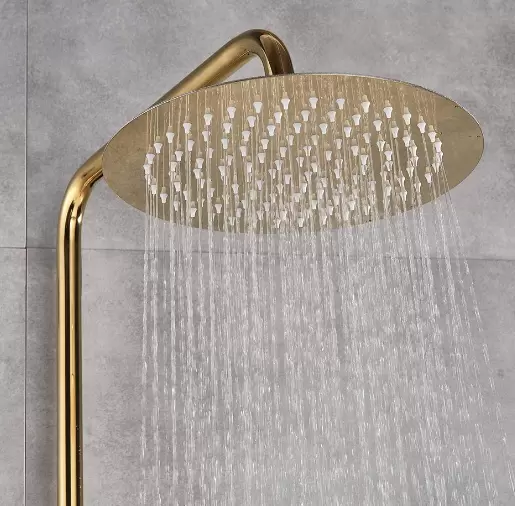 Morden Rain Shower System s výškově nastavitelnou ruční sprchou do koupelny 20 cm Gold