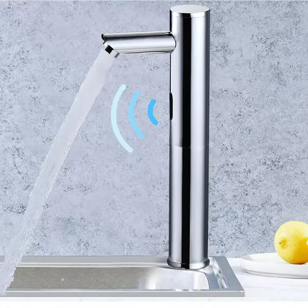 Automatická koupelnová baterie s infračerveným senzorem Moderní mosaz 32 cm pro hotely, nemocnice, nákupní centra Automatická koupelnová baterie s infračerveným senzorem Moderní mosaz 32 cm pro hotely, nemocnice, nákupní centra