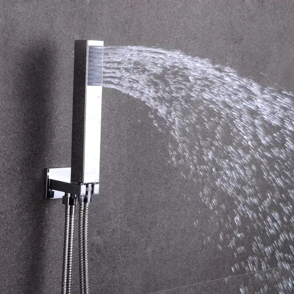 Ruční sprcha 30*30 cm Systém dešťové sprchy LED stropní rozprašovač v závislosti na teplotě vody