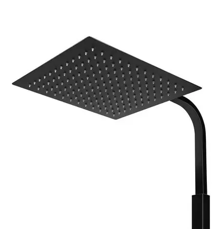 Černý termostatický sprchový systém - sprchová tyč z nerezové oceli - měděná termostatická baterie do koupelny Černý termostatický sprchový systém - sprchová tyč z nerezové oceli - měděná termostatická baterie do koupelny