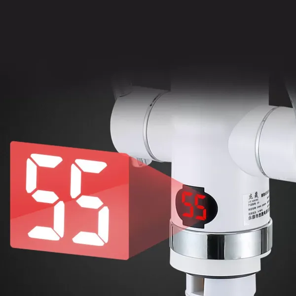 3000W elektrická baterie, s LED indikátorem teploty, otočná o 360°, do kuchyně a koupelny