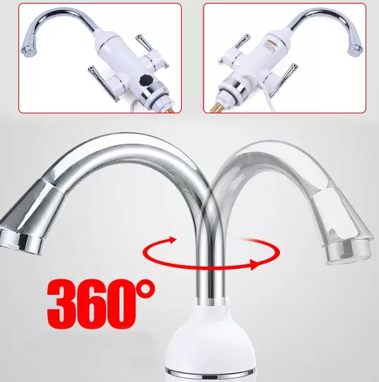 3000W elektrická baterie, s LED indikátorem teploty, otočná o 360°, do kuchyně a koupelny