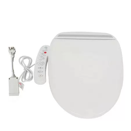 Prémiové záchodové sedátko – bílé – antibakteriální – elektrické vyhřívané sedátko – dvojité trysky Hygienické mytí