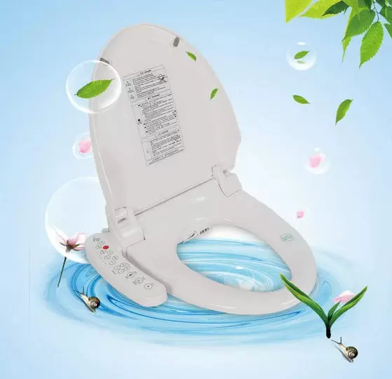 Prémiové záchodové sedátko – bílé – antibakteriální – elektrické vyhřívané sedátko – dvojité trysky Hygienické mytí