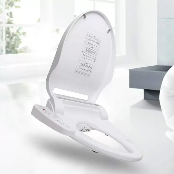 Elektrické bidetové sedátko Chytré WC víko s tryskou Vyhřívané sedátko Bidetový nástavec WC sedátko bílé