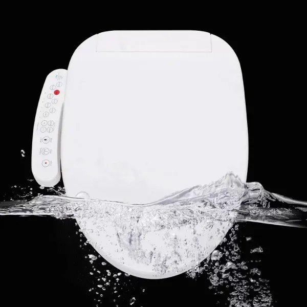 Elektrické bidetové sedátko Chytré WC víko s tryskou Vyhřívané sedátko Bidetový nástavec WC sedátko bílé Elektrické bidetové sedátko Chytré WC víko s tryskou Vyhřívané sedátko Bidetový nástavec WC sedátko bílé