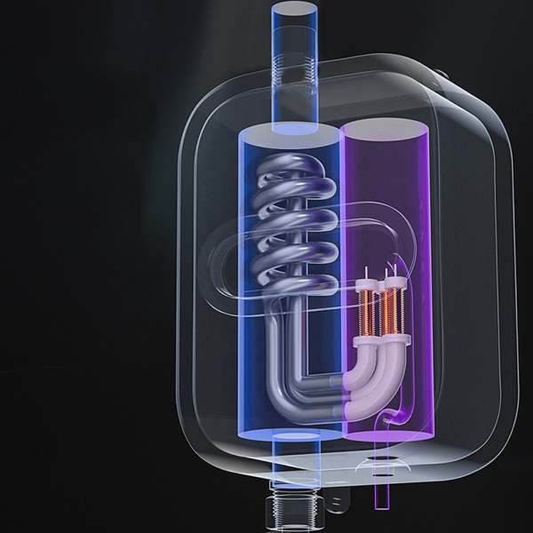 Mini okamžitý ohřívač teplé vody 3,5 kW elektrický ohřívač vody s ochranou proti úniku pro kuchyňskou koupelnu