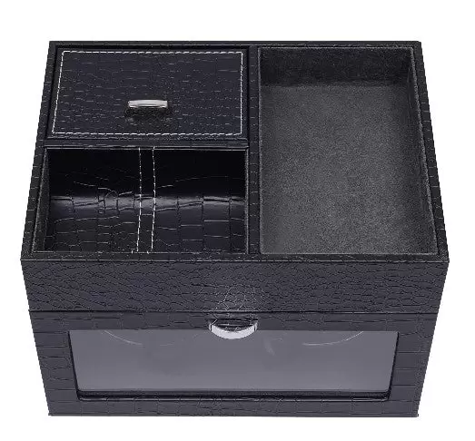 Clock Box PU Automatický natahovač hodinek Pojme dvě hodinky
