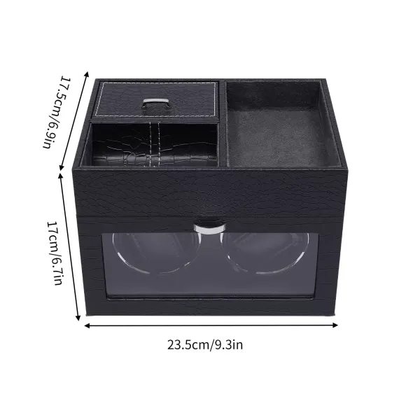 Clock Box PU Automatický natahovač hodinek Pojme dvě hodinky Clock Box PU Automatický natahovač hodinek Pojme dvě hodinky