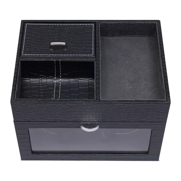 Clock Box PU Automatický natahovač hodinek Pojme dvě hodinky