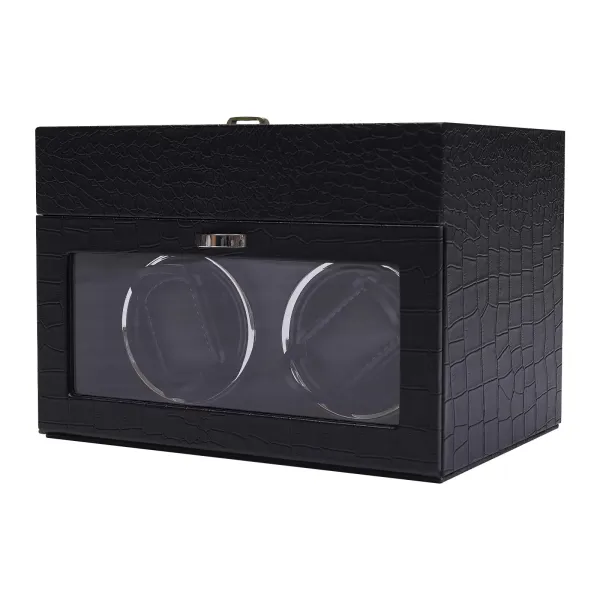 Clock Box PU Automatický natahovač hodinek Pojme dvě hodinky
