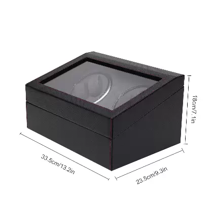Automatický natahovač hodinek pro 4+6 stopky Tichý motor PU pouzdro pro vitrínu hodinek