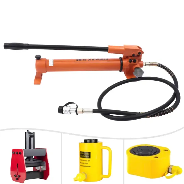 Sada ručního hydraulického čerpadla 800 ccm Ruční hydraulické čerpadlo Ocelové připojení hadice hydraulického čerpadla