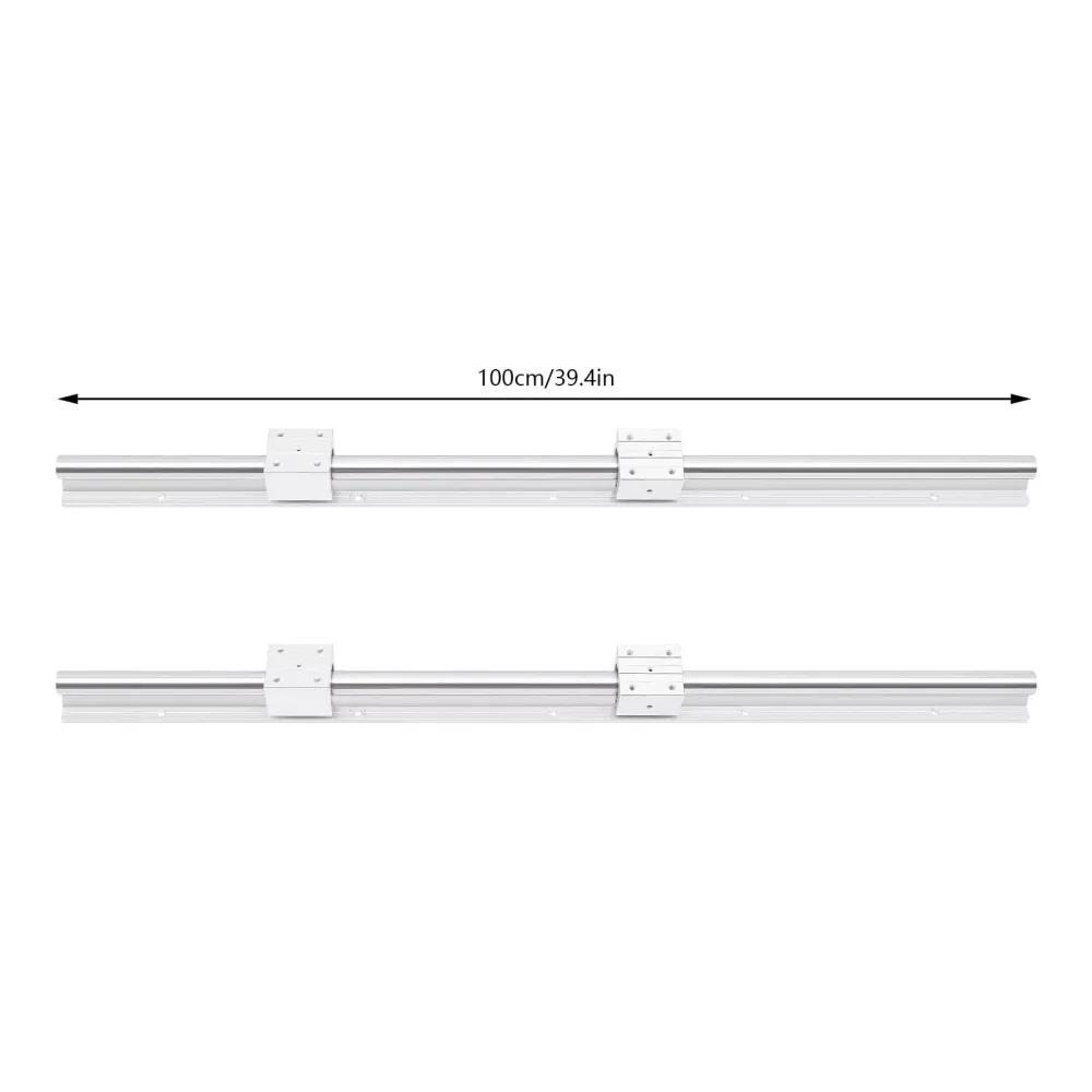 2ks SBR25 Lineární vedení 1000mm G6 kluzná kolejnice vysoce přesná se 4ks SBR25UU ložiskových bloků pro svépomocné 3D tiskárny