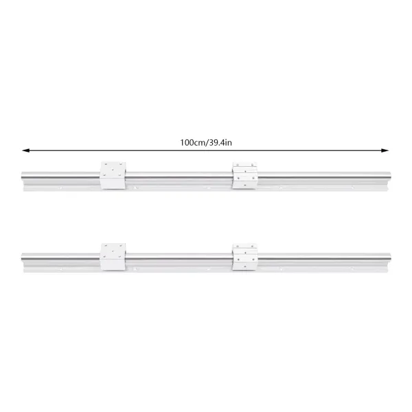 2ks SBR25 Lineární vedení 1000mm G6 kluzná kolejnice vysoce přesná se 4ks SBR25UU ložiskových bloků pro svépomocné 3D tiskárny