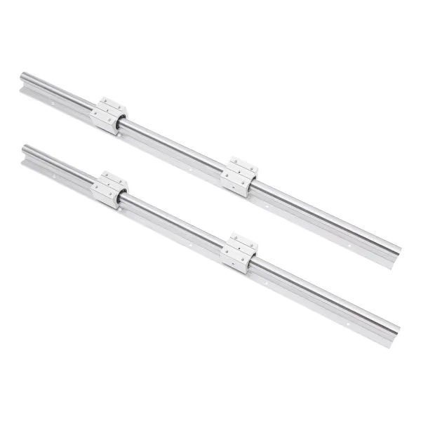 2ks SBR25 Lineární vedení 1000mm G6 kluzná kolejnice vysoce přesná se 4ks SBR25UU ložiskových bloků pro svépomocné 3D tiskárny 2ks SBR25 Lineární vedení 1000mm G6 kluzná kolejnice vysoce přesná se 4ks SBR25UU ložiskových bloků pro svépomocné 3D tiskárny