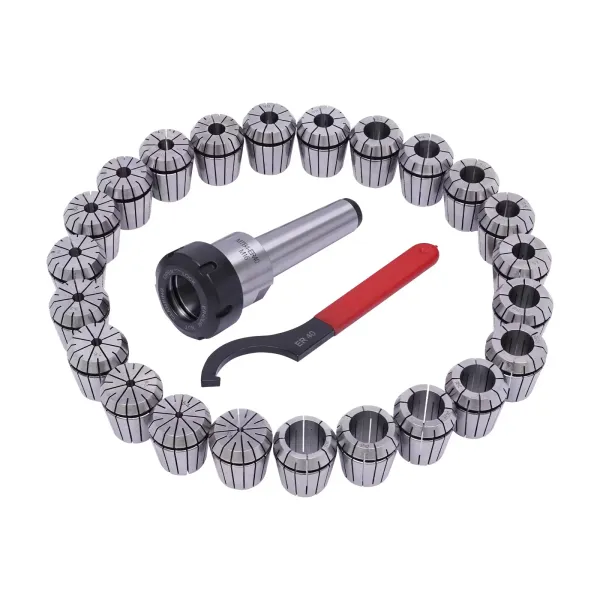 Sada 23 kleštin ER40 Ø 4-26 mm MK4 se sklíčidlem M16 s klíčem, pro frézku
