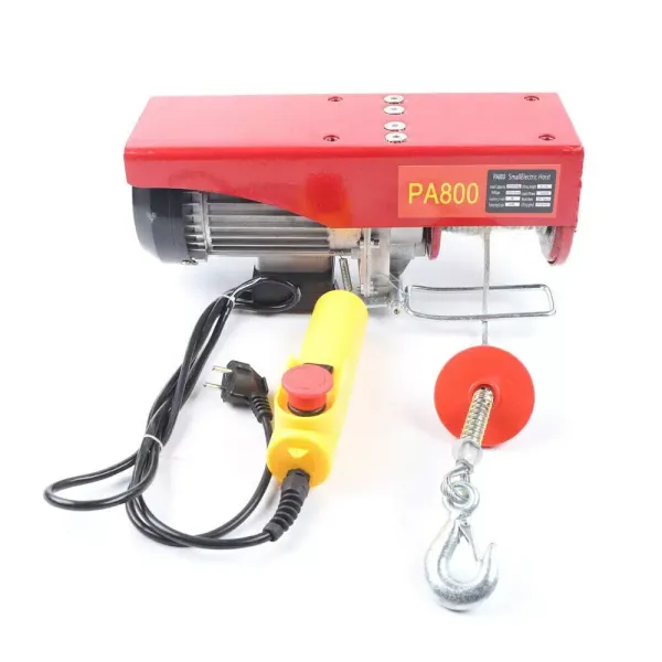 Elektrický kladkostroj 800/1000 kg s nouzovým vypínačem 220 V 1600 W Elektrický naviják IP40 - Třída ochrany 6 mm Elektrický kladkostroj 800/1000 kg s nouzovým vypínačem 220 V 1600 W Elektrický naviják IP40 - Třída ochrany 6 mm